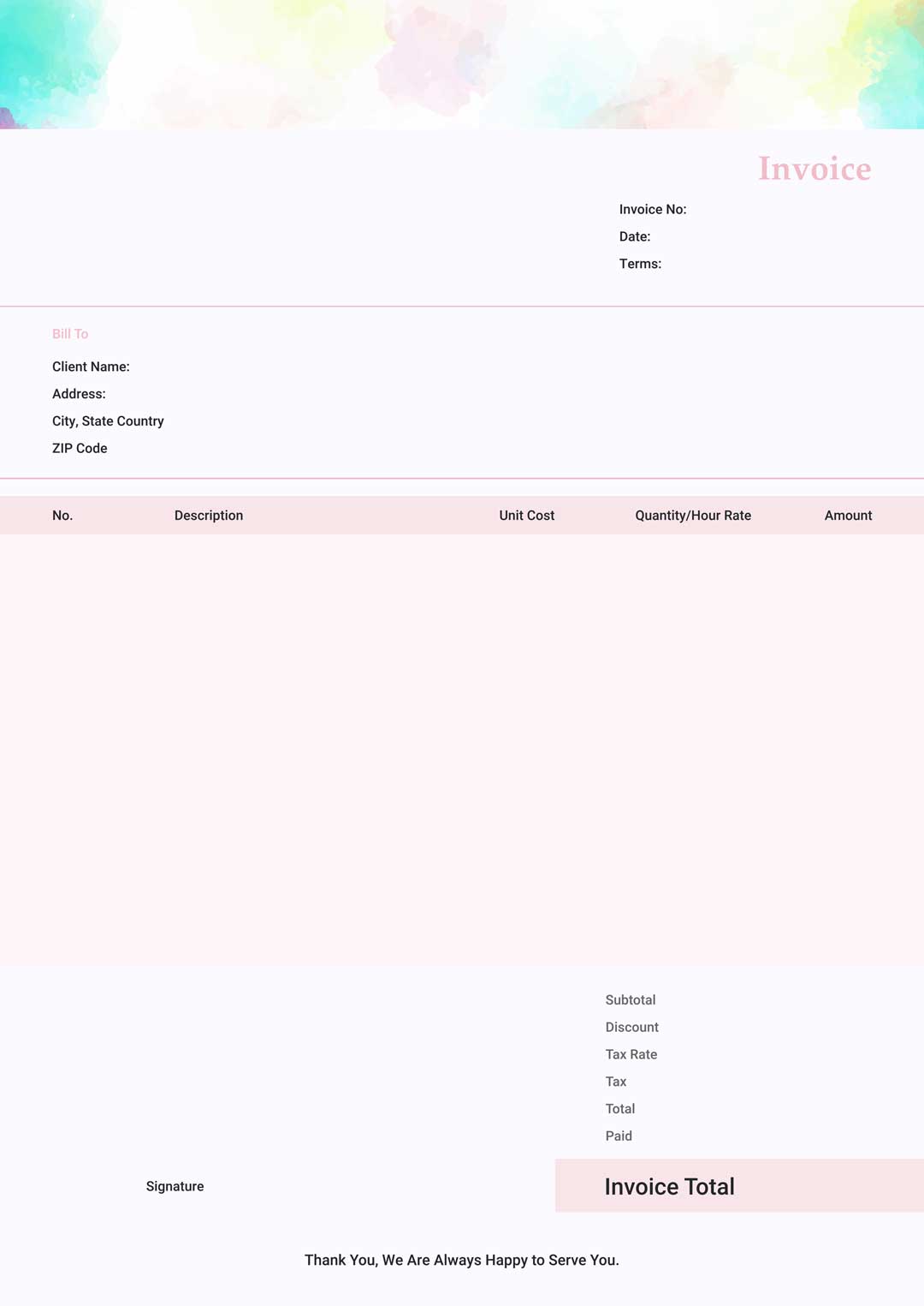 download free printable invoice templates in pdf invoiceowl