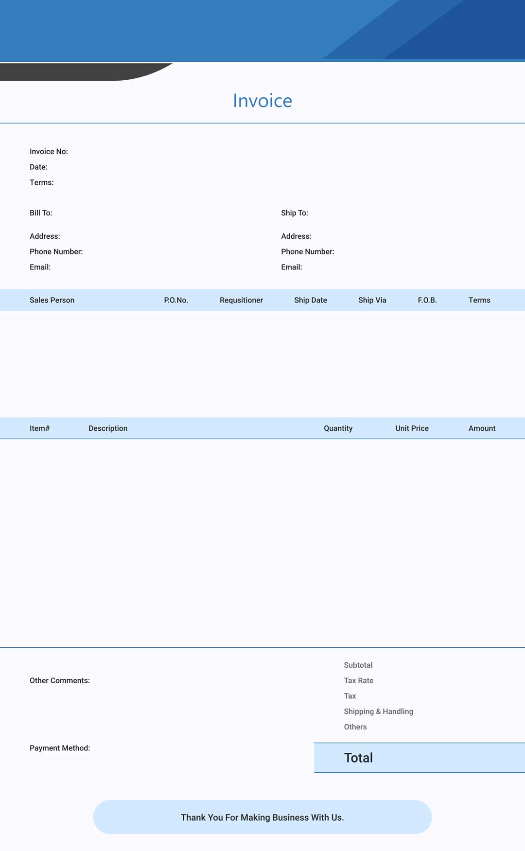 download free printable invoice templates in pdf invoiceowl