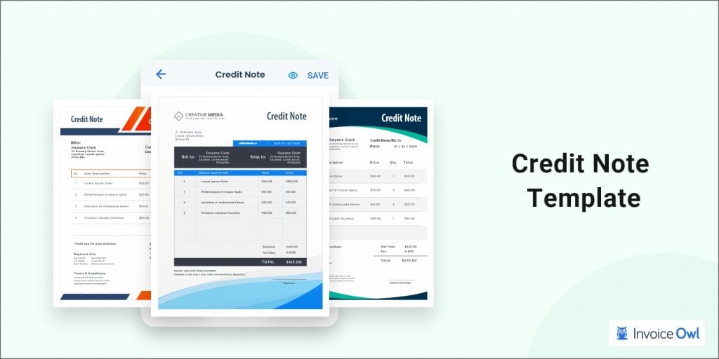 What Is Credit Note Template And When Should You Use Invoiceowl