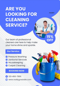 Cleaning services flyer