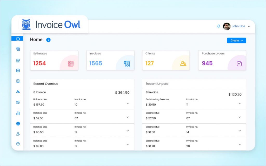 InvoiceOwl free invoicing software for Mac