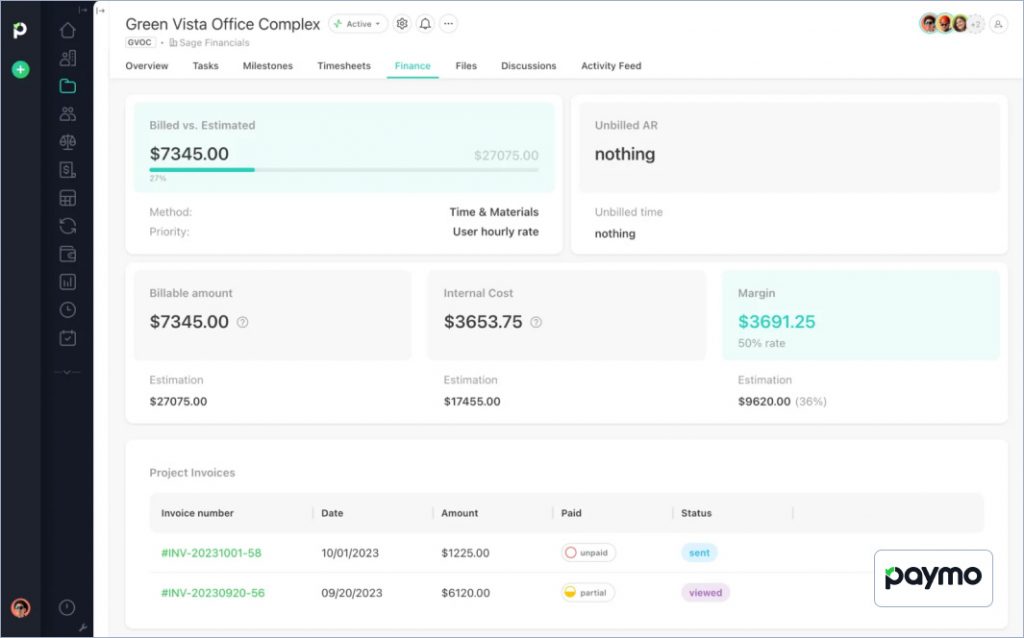 Paymo free invoicing software for Mac