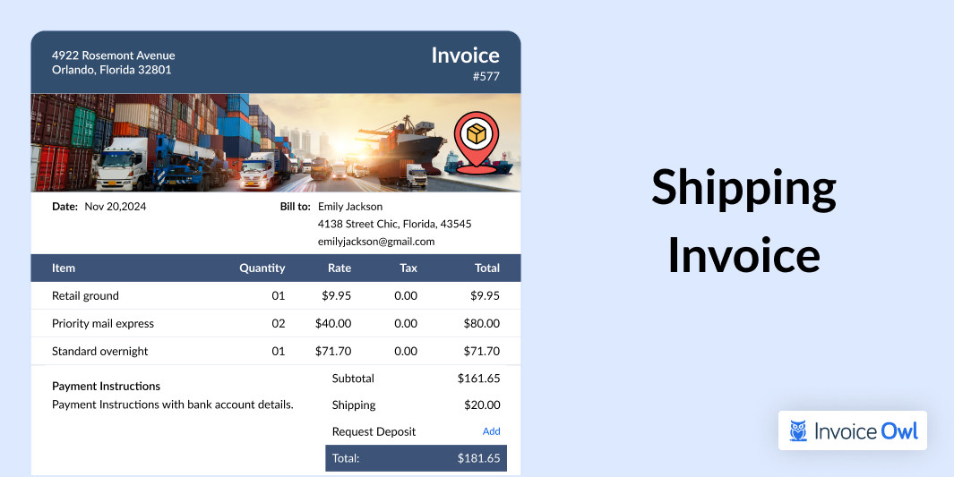 Shipping Invoice