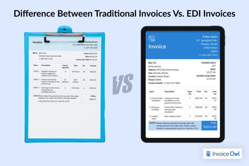 Difference Between Traditional Invoices Vs. EDI Invoices